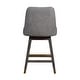 preview thumbnail 62 of 176, Amalie Upholstered Bar Stool, Swivel Counter Height Stool with Solid Wood Frame