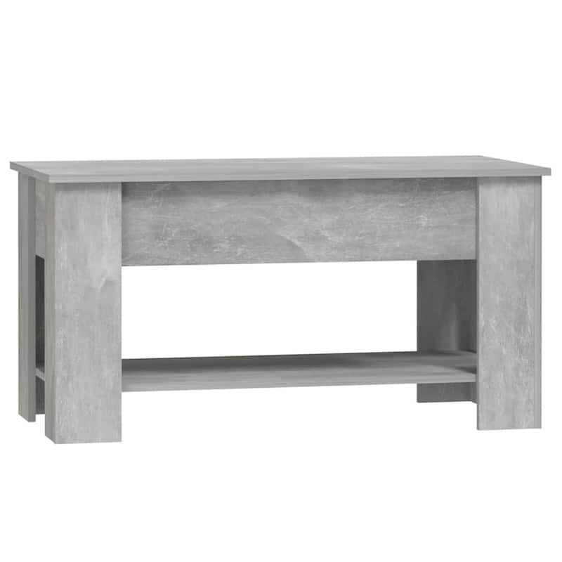 vidaXL Coffee Table Lift Top End Table Accent Side Sofa Table Engineered Wood - 39.8" x 19.3" x 20.5"