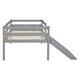 preview thumbnail 16 of 16, Twin Size Pine Wood Low Loft Bed with Slide, Ladder, Safety Guardrails