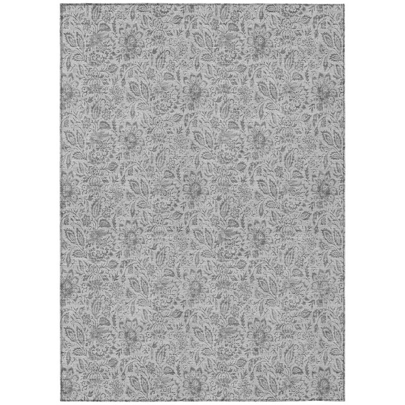 HomeRoots Floral Transitional Rectangle Outdoor Rug