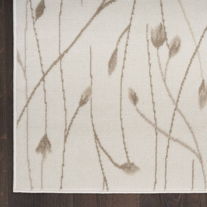 Power Loomed Floral Traditional Area Rug - 48' X '24' X '0.5