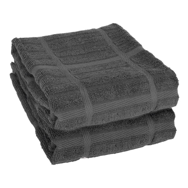 All-Clad 2-Piece Solid Kitchen Towel Set - Pewter