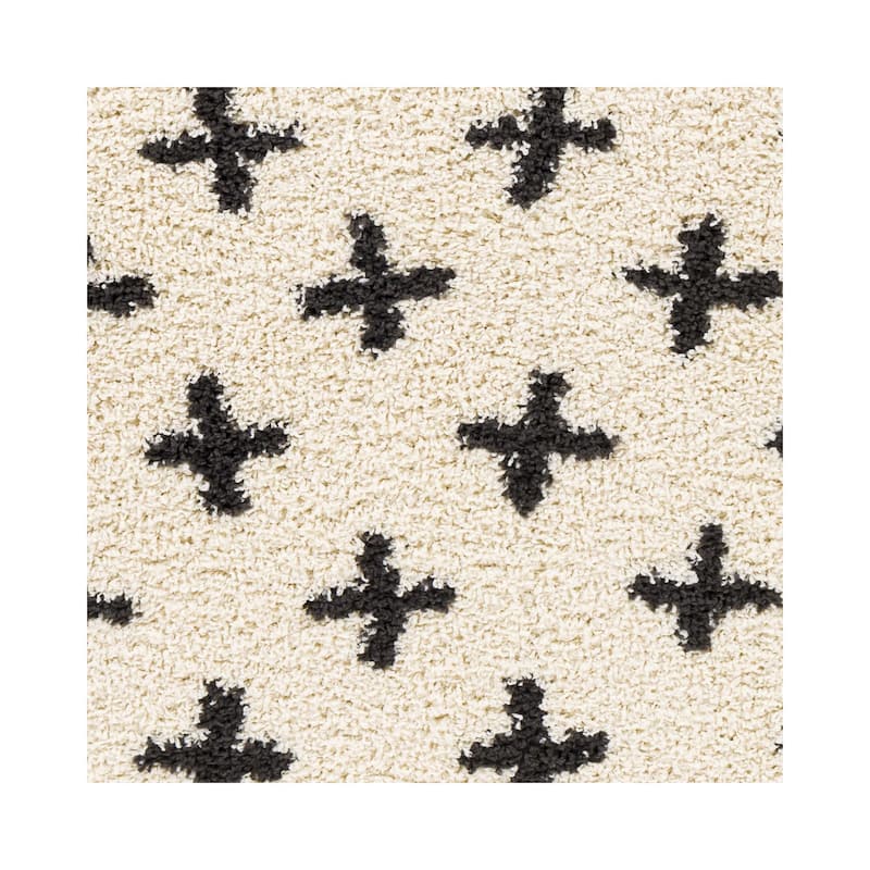 Livabliss Beni Shag Moroccan Dots Area Rug