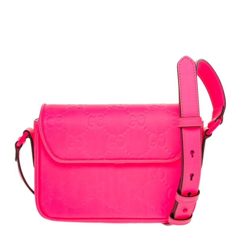 Gucci GG Rubber-Effect Super Mini Bag