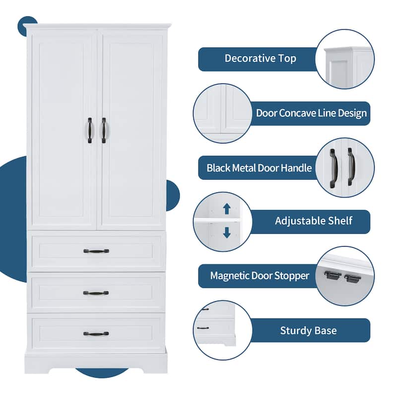 Tall Bathroom Storage Cabinet