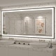preview thumbnail 67 of 84, Extra Large Black Frame LED Bathroom Vanity Mirror with 3 Years Warranty and UL Certified 77x36