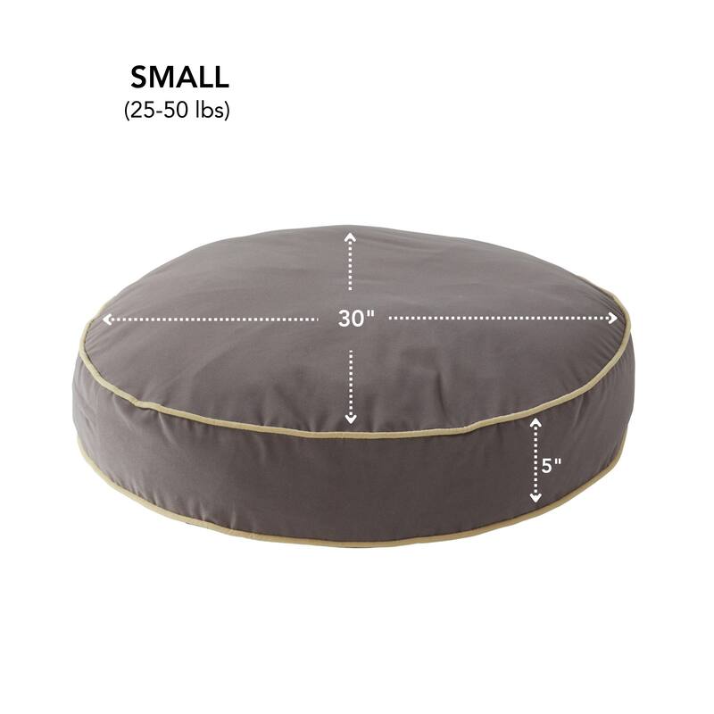 Scout Round Reversible Pillow Dog Bed