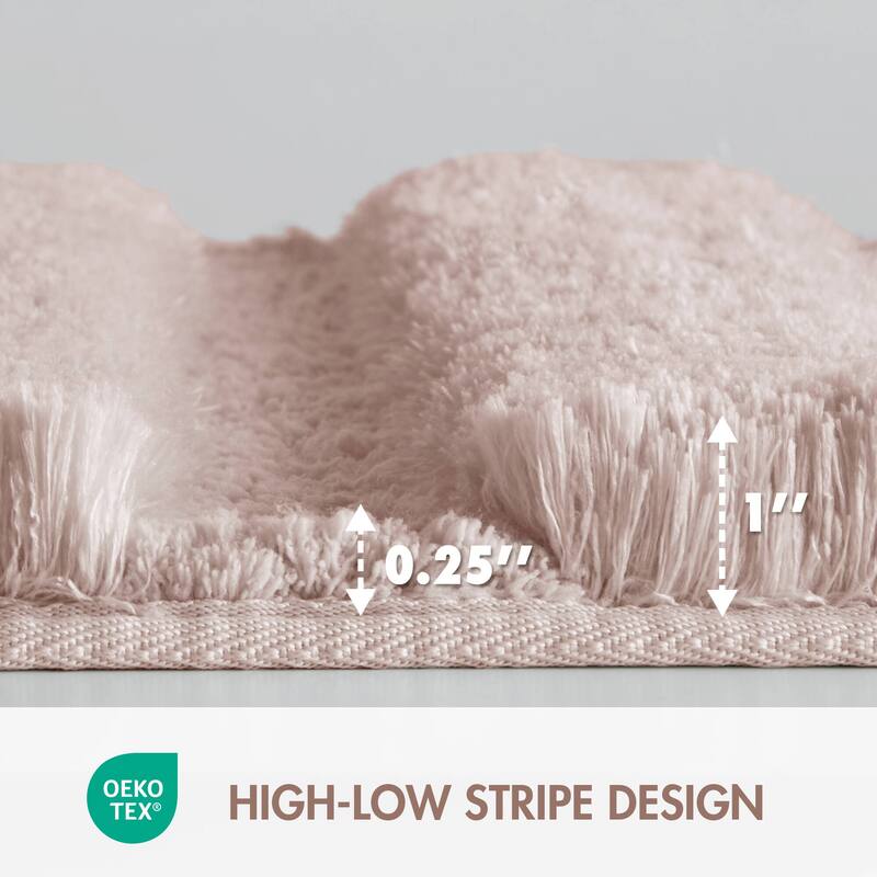 Madison Park Tufted Pearl Channel Solid Bath Rug