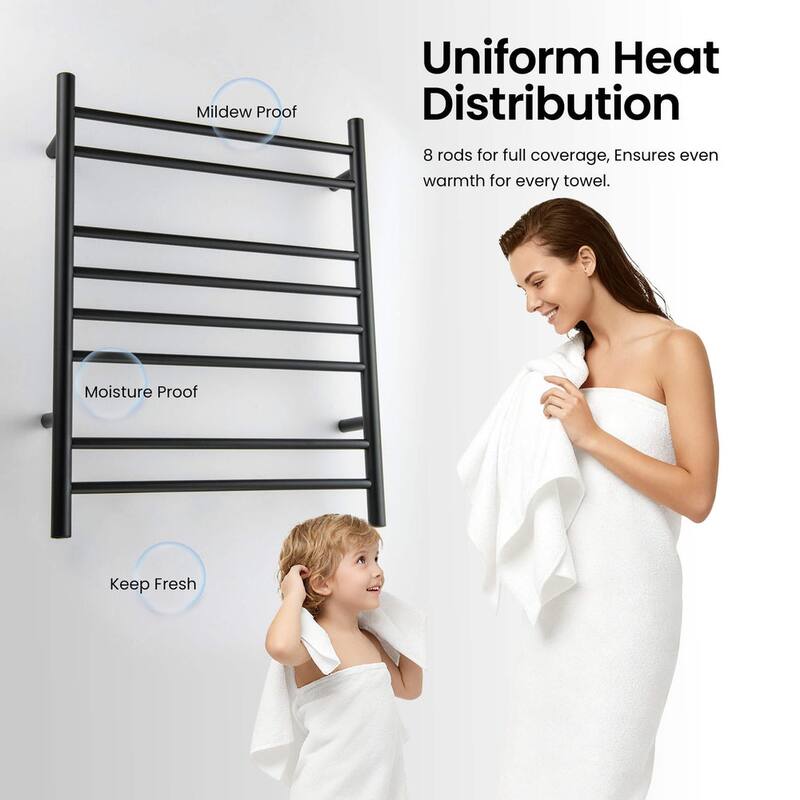 24"W x 30-1/4"H ETL Certified Hardwired/Plug-in Wall Mounted Towel Warmer