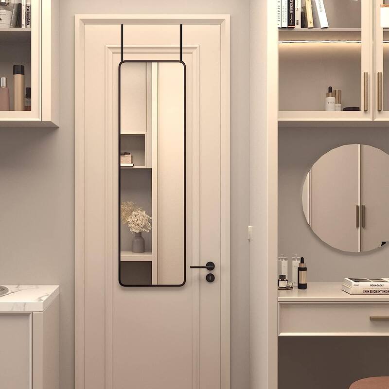 47 x 14 IN Door Mirror, High Quality Rustproof Aluminum Alloy Wall Mounted Mirror For Wall Or Behind Door