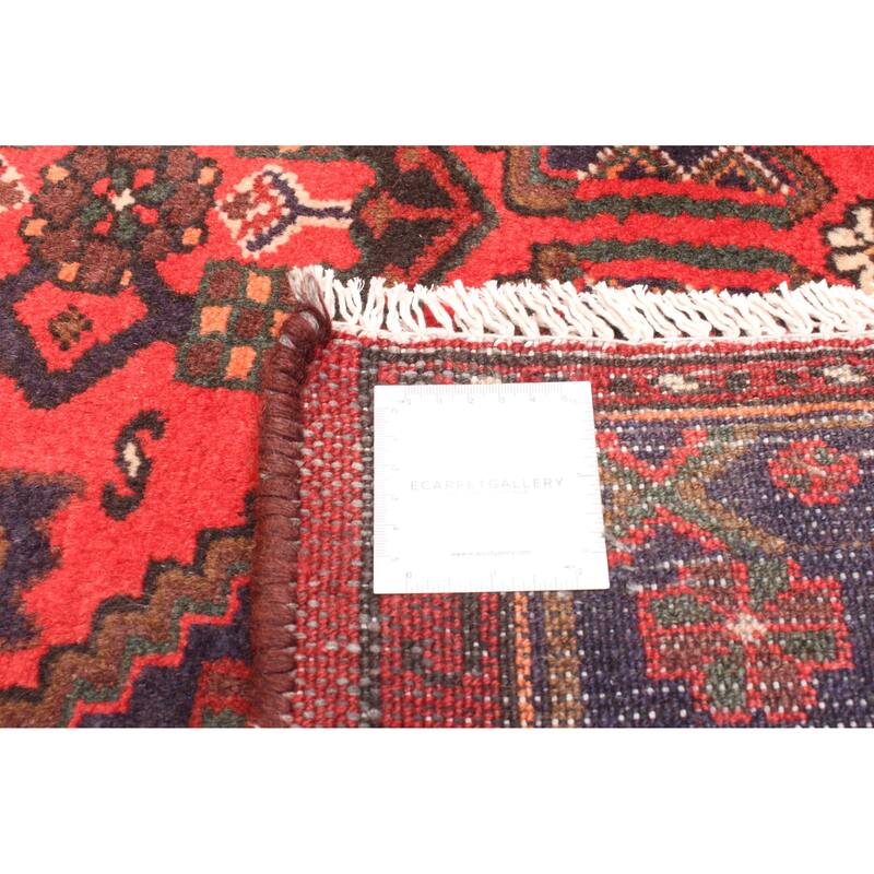 ECARPETGALLERY Hand-knotted Andelz Dark Navy Wool Rug - 4'2 x 6'6