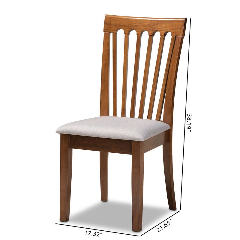 Minette Modern and Contemporary 2-Piece Dining Chair Set