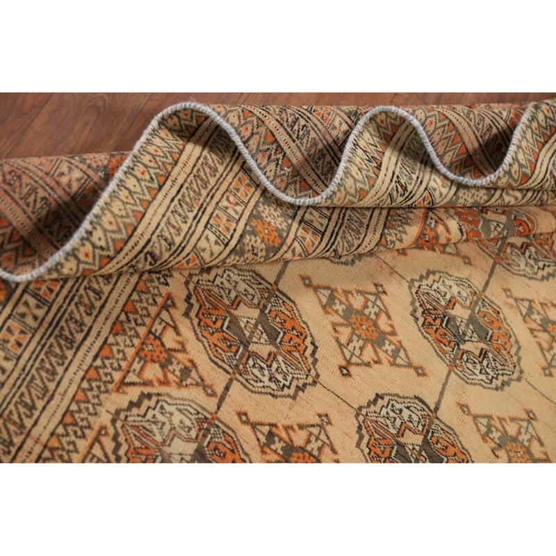 Bokhara Persian Vintage Area Rug Handmade Wool Carpet - 4'6" x 6'1"
