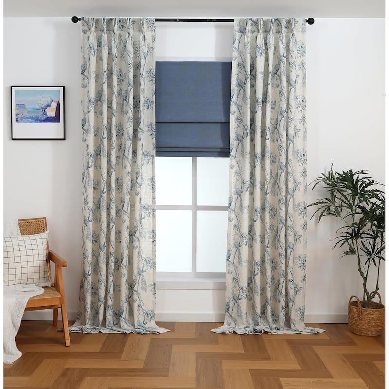 Chenille Blackout Cordless Roman Shade for Living Room, Bedroom