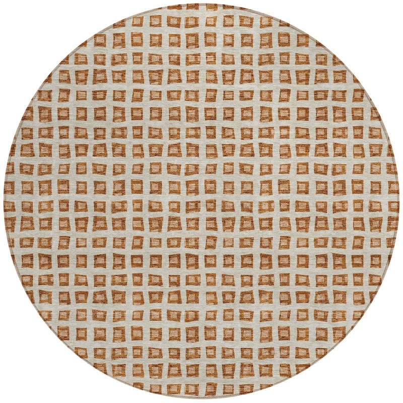 HomeRoots Geometric Transitional Rectangle Outdoor Rug