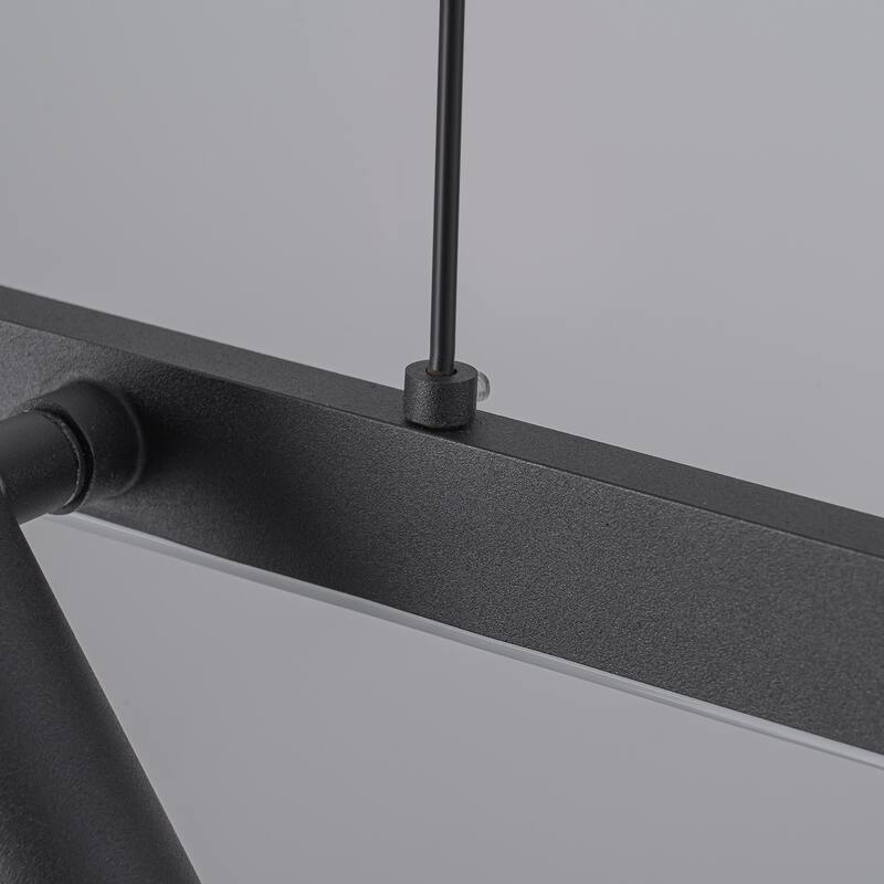 6 Light Modern Industrial LED Track Lighting Kit Industrial Adjustable Linear Spotlights - W47.24"