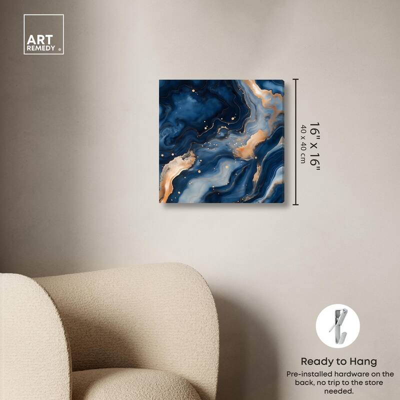 Deep Sea Geode III Canvas by Art Remedy, Gallery Wrapped