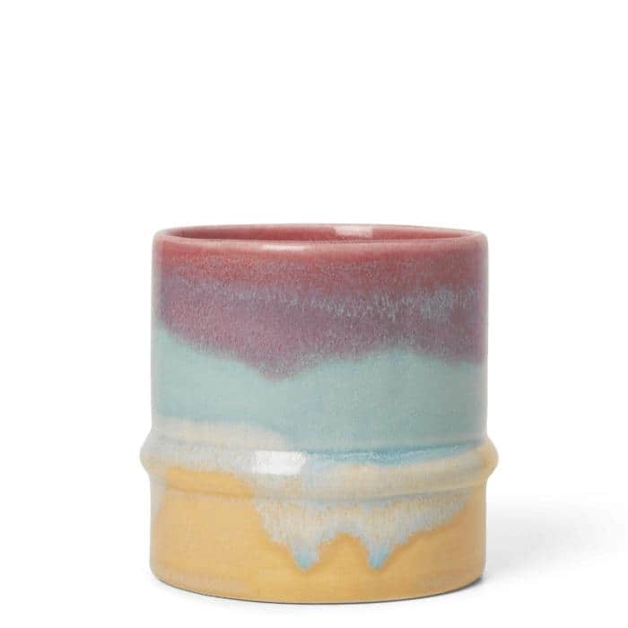 Kähler Poppery Mug, Pink/Mint/Yellow, V: 12.2 oz - 12.2 oz