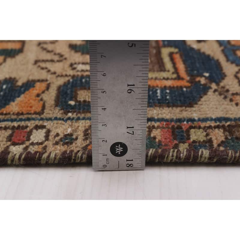 ECARPETGALLERY Hand-knotted Antalya Vintage Brown Wool Rug - 6'6 x 9'9