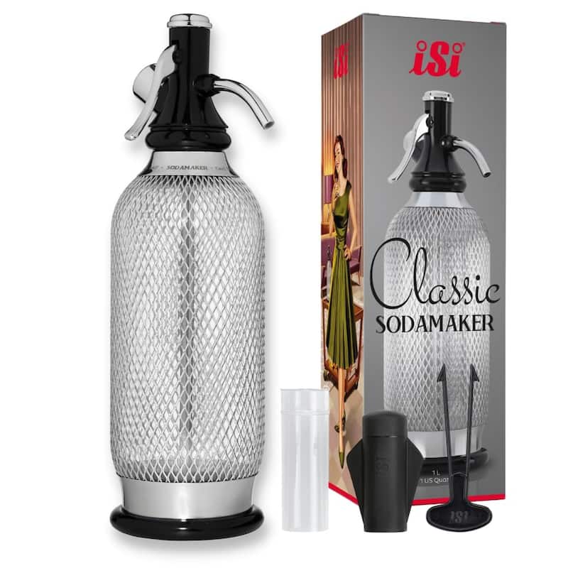 iSi North America Classic Sodamaker Mesh Soda Siphon or Holder