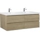 preview thumbnail 118 of 169, CASAINC Floating Bathroom Vanity with Resin Top Basin and Soft Closing Drawers