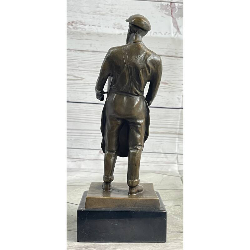Construction Worker/Garbage Man Bronze Sculpture Statue Figure Gift