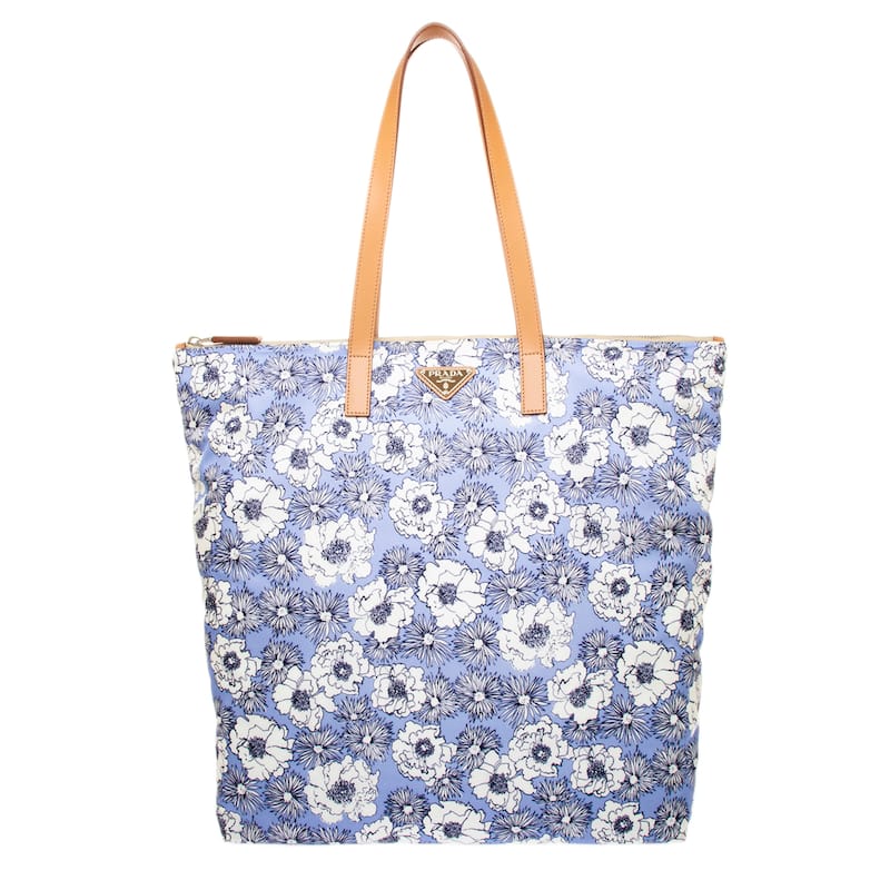 Prada Re-Nylon Tote Bag - Blue and White
