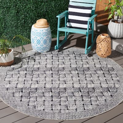 SAFAVIEH Barbados Thecla Geometric Waterproof Patio Backyard Rug