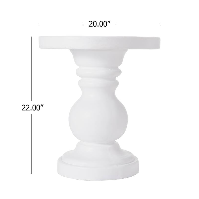 Christopher Knight Home - Modern Handmade MGO Side Table for Indoor & Outdoor Use - 20 Inch - 20"