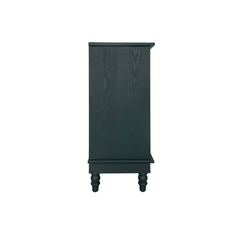 Hollow-Carved 2 Door Accent Cabinet
