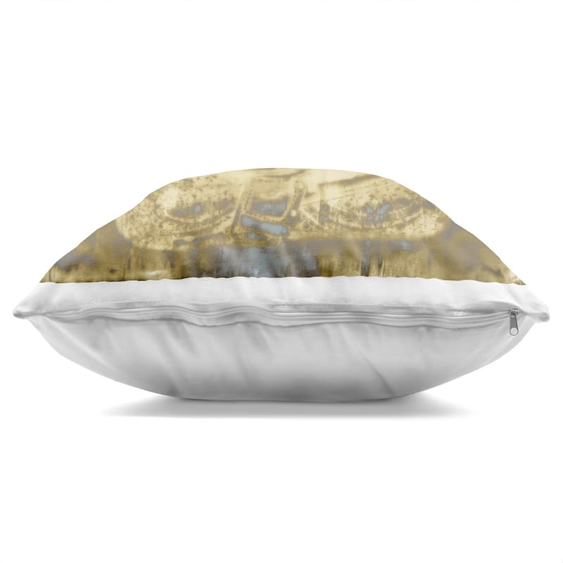 Stupell Muted Earthy Buddha Abstract Decorative Printed Throw Pillow Design by Tom Bray
