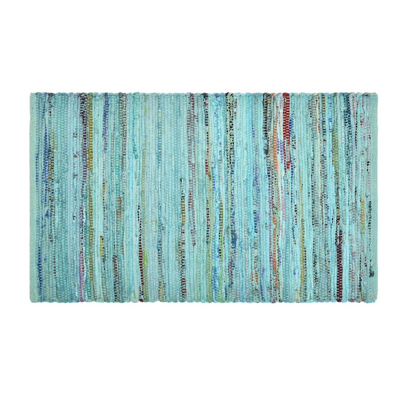 Fabstyles Premium Cotton Handmade Area Rag Rug Living Room, Hallway