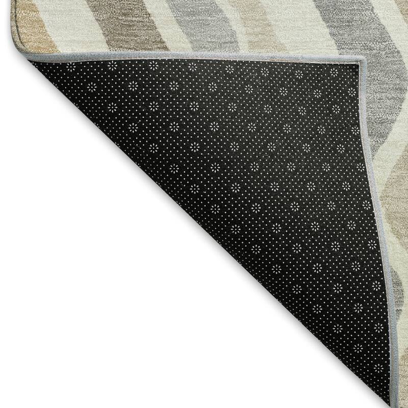 Machine Washable Indoor/ Outdoor Funky Stripe Chantille Rug