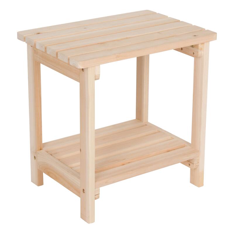 Luca 19.75" Rectangular Outdoor Patio Side Table
