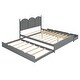 preview thumbnail 20 of 43, Queen Platform Bed with 2 Drawers & Twin XL Trundle