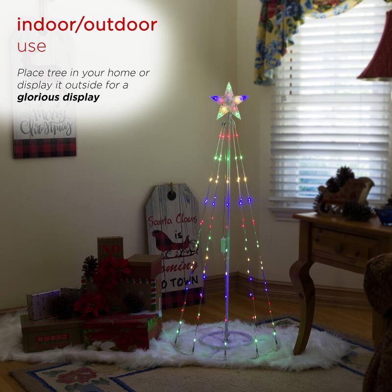 83 Christmas Tree Tower w/ 8 Functions and 300 LED Lights
