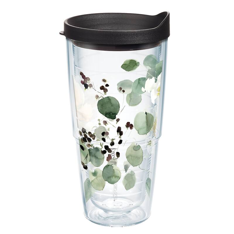 Tervis Kelly Ventura Eucalyptus Made in USA Double Walled Insulated Travel Tumbler, Classic - 24oz