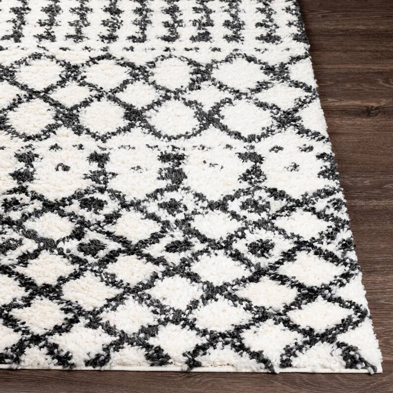 Jai Moroccan Stripe Plush Area Rug