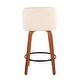 preview thumbnail 10 of 42, Carson Carrington Oscar Mid-Century Modern Counter Stool with Black Round Footrest (Set of 2) - N/A