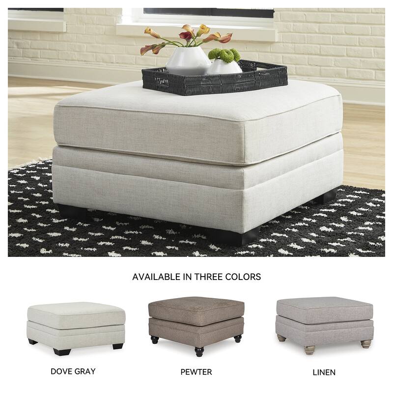Signature Design by Ashley Huntsworth Gray Oversized Accent Ottoman