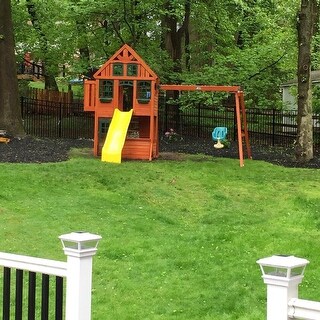 brockwell wooden swing set