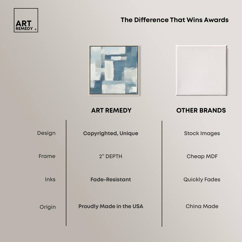 Deconstructed Blue III Canvas by Art Remedy