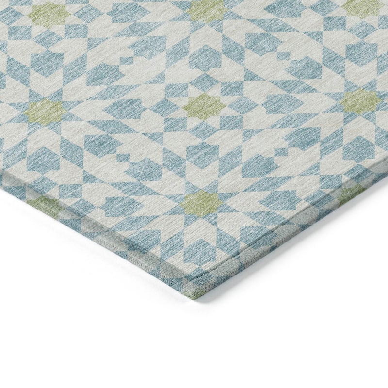 Machine Washable Indoor/ Outdoor Chantille Modern Boho Rug