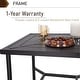 preview thumbnail 10 of 26, MAISON ARTS 3/5-Piece Patio Bar Stool Set of Metal Coffee Table & Textilene Swivel High Bar Stools