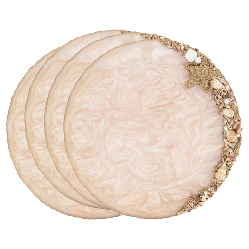 Resin Enchanted Seashell Placemat (Set of 4)