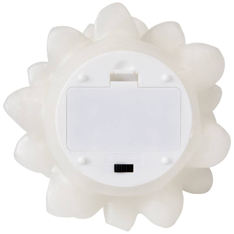 Flickering Flameless LED Christmas Tree Wax Candles - 7.25" - White - Set of 3