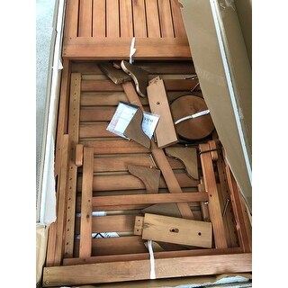 Safavieh Outdoor Living Newport Brown/ Navy Cart-Wheel Adjustable Chaise Lounge Chair - 27.6" x 78.7" x 14.2"