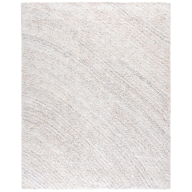 SAFAVIEH Handmade Glory Shag Stergiani Rug - 8' x 10' - Ivory/Beige