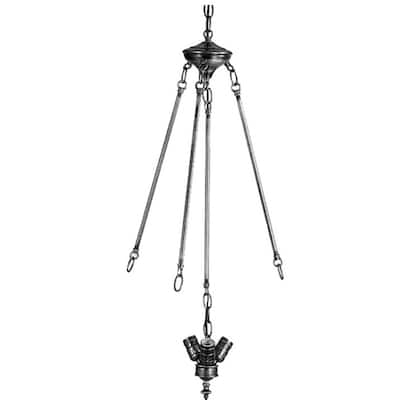 Meyda Tiffany 27" High Three Rod Three Light Inverted Cluster