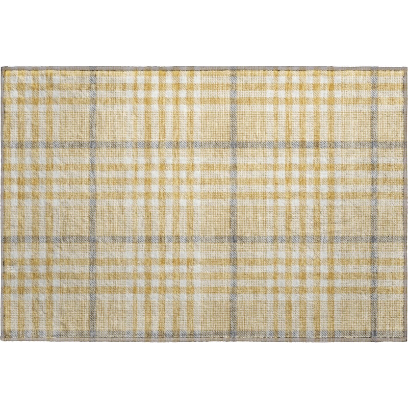 Premium Washable Super Soft Modern Plaid Mayfield Rug
